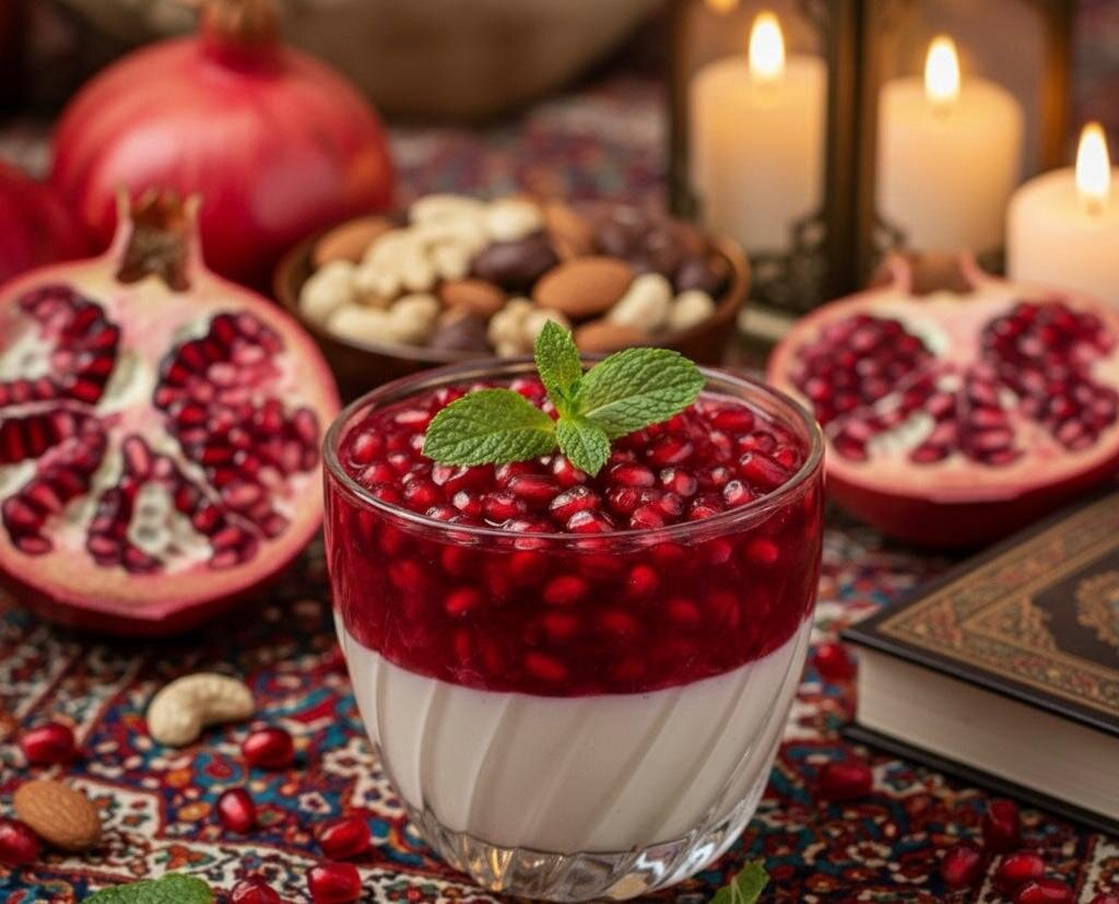 پاناکوتای انار؛ دسر مخملی یلدایی برای سفره های مهمونی پاییزی پاناکوتای انار؛ دسر مخملی یلدایی برای سفره های مهمونی پاییزی