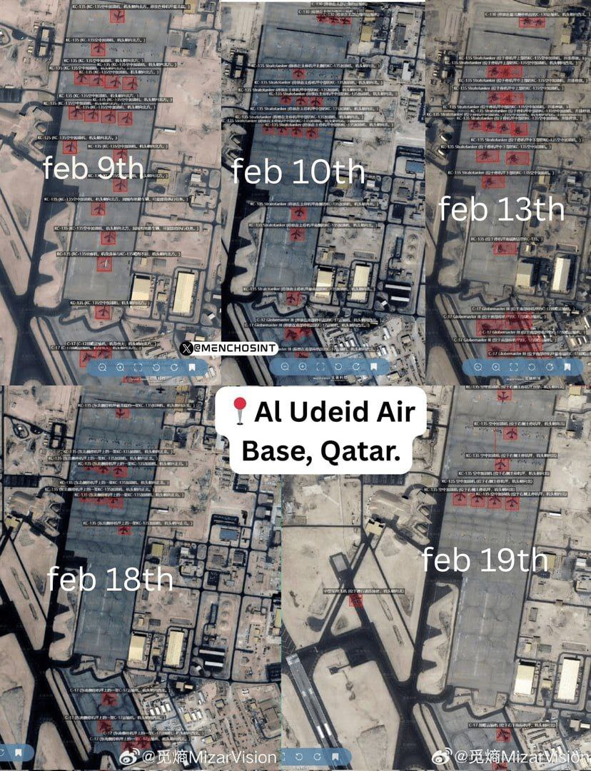 آمریکا عمده تجهیزات خود را از پایگاه العدید قطر خارج کرد آمریکا عمده تجهیزات خود را از پایگاه العدید قطر خارج کرد
