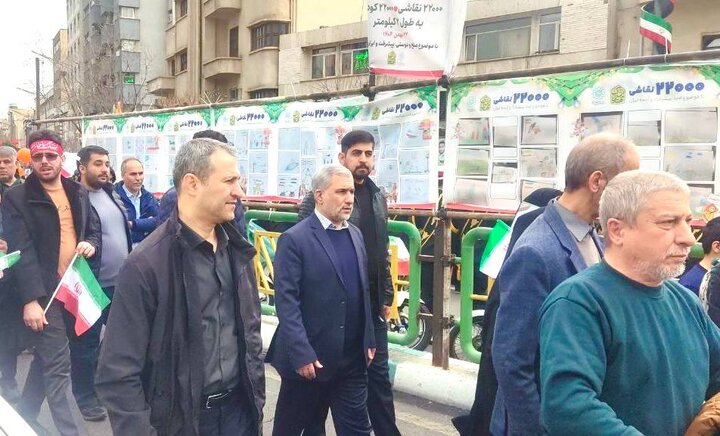 حضور اسماعیلی در راهپیمایی مردم پایتخت حضور اسماعیلی در راهپیمایی مردم پایتخت