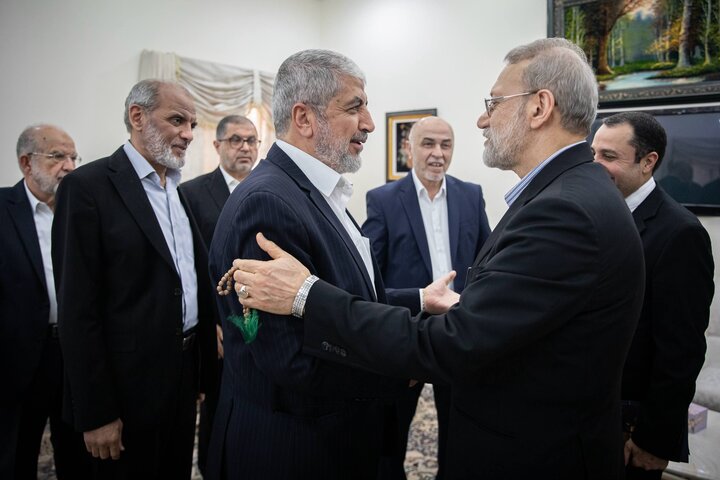 دیدار لاریجانی با رهبران حماس در قطر دیدار لاریجانی با رهبران حماس در قطر