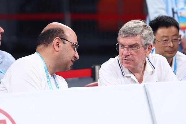 دیدار و گفتگوی «توماس باخ» با دبیرکل کمیته ملی المپیک ایران دیدار و گفتگوی «توماس باخ» با دبیرکل کمیته ملی المپیک ایران