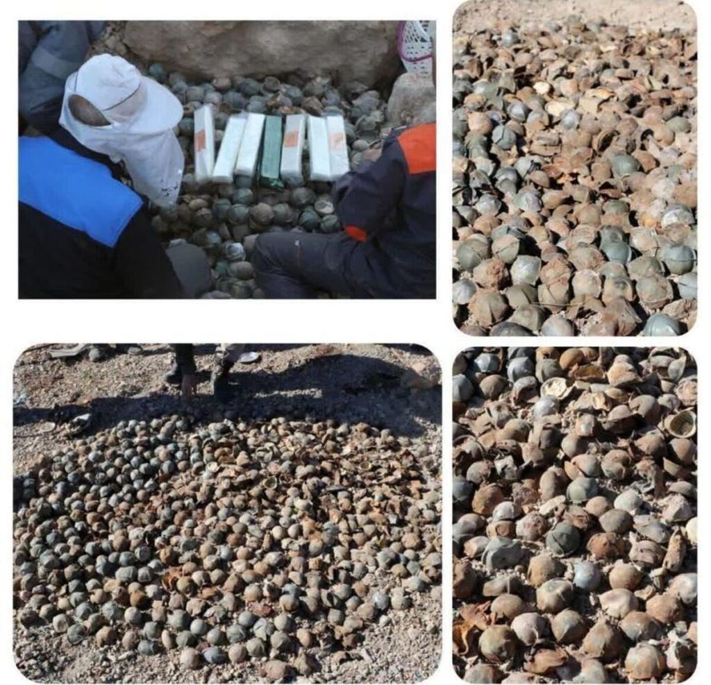 کشف و خنثیسازی ۹ هزار و پانصد بمبلت بجامانده از جنگ + عکس کشف و خنثیسازی ۹ هزار و پانصد بمبلت بجامانده از جنگ + عکس