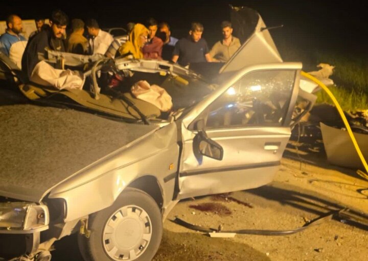برخورد پژو ۴۰۵ با کامیون در محور سقز - دیواندره؛ ۳ نفر جان باختند برخورد پژو ۴۰۵ با کامیون در محور سقز - دیواندره؛ ۳ نفر جان باختند