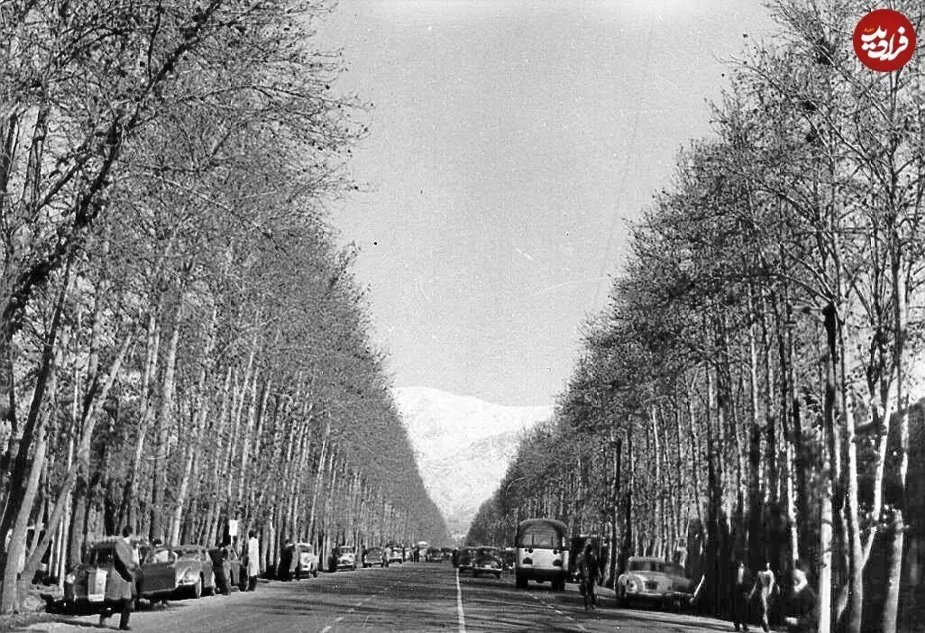 نمایی از خیابان ولیعصر در دهه ۴۰ + عکس نمایی از خیابان ولیعصر در دهه ۴۰ + عکس