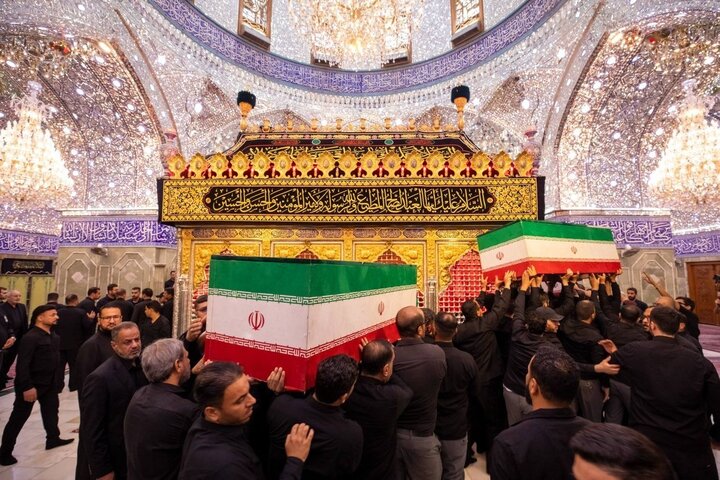 تجلیل آیتالله اعرافی از حماسه عظیم عراقی ها در تشییع پیکر امام شهید تجلیل آیتالله اعرافی از حماسه عظیم عراقی ها در تشییع پیکر امام شهید