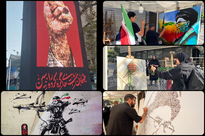 روایت هنر از تشییع رهبر شهید؛ هنرمندان در سوگ رهبرشان دست به خلق زدند روایت هنر از تشییع رهبر شهید؛ هنرمندان در سوگ رهبرشان دست به خلق زدند
