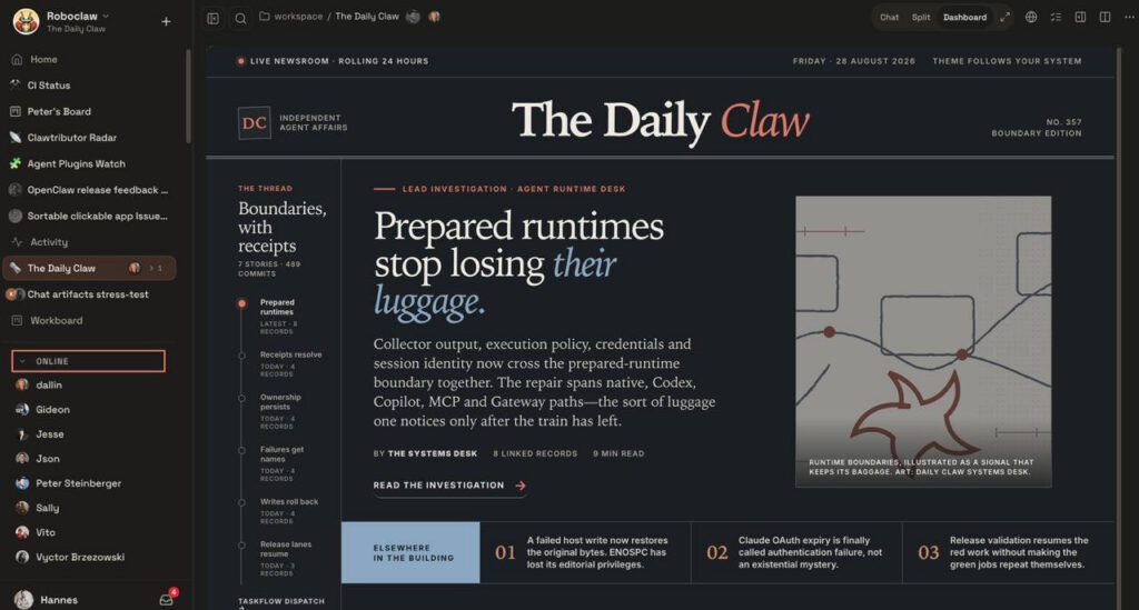 ابزار هوش مصنوعی OpenClaw 2.0 با فرایند نصب سادهتر و قابلیتهای جدید منتشر شد داشبورد کاربری در OpenClaw