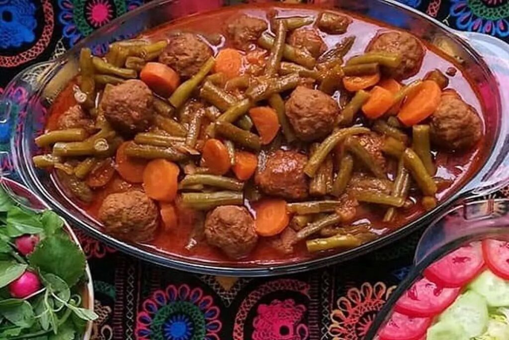 امروز با لوبیا سبز این خورش خوشمزه را درست کنید امروز با لوبیا سبز این خورش خوشمزه را درست کنید
