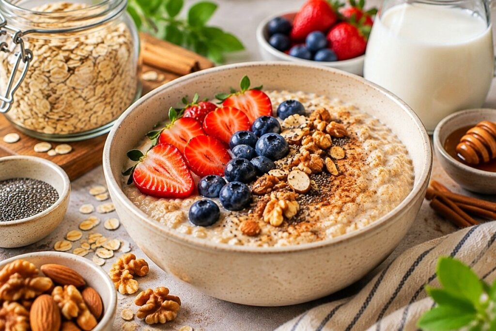 اوتمیل رژیمی با موز، شیر و دانه چیا؛ برای آنهایی که به دنبال لاغری اند اوتمیل رژیمی با موز، شیر و دانه چیا؛ برای آنهایی که به دنبال لاغری اند