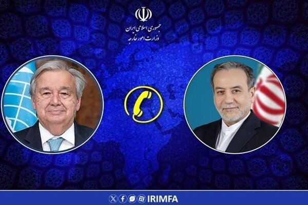 گفتگوی تلفنی عراقچی با دبیرکل سازمان ملل متحد گفتگوی تلفنی عراقچی با دبیرکل سازمان ملل متحد